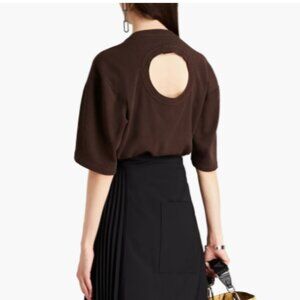 Proenza Schouler Cutout Cotton-Blend Jersey T-shirt